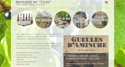 Desktop Screenshot of domainedutane.fr