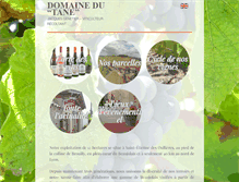 Tablet Screenshot of domainedutane.fr